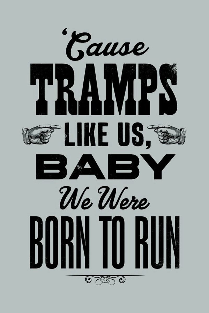 BORN TO RUN pellicola backlit da The Indoor Type