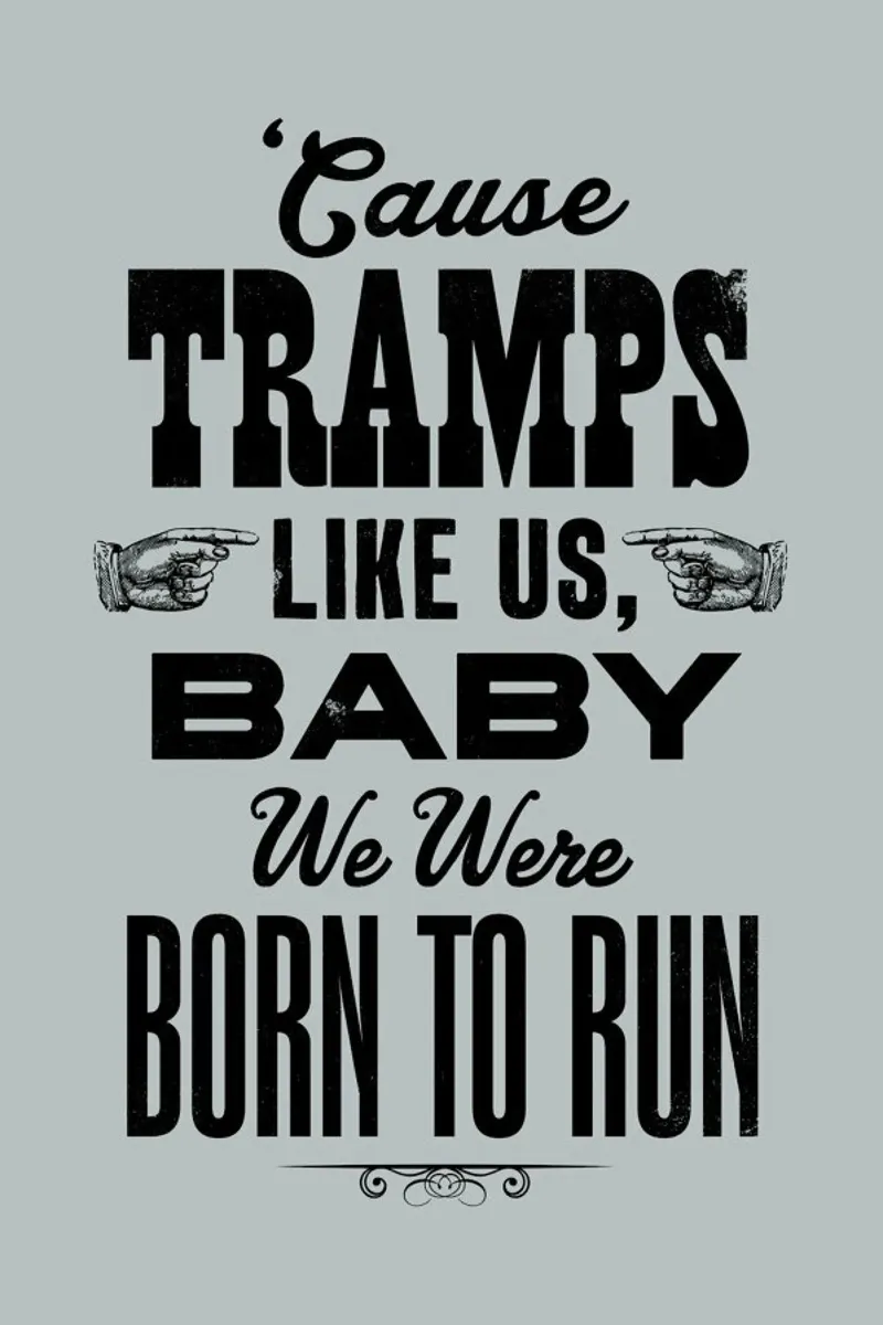 BORN TO RUN pellicola backlit da The Indoor Type