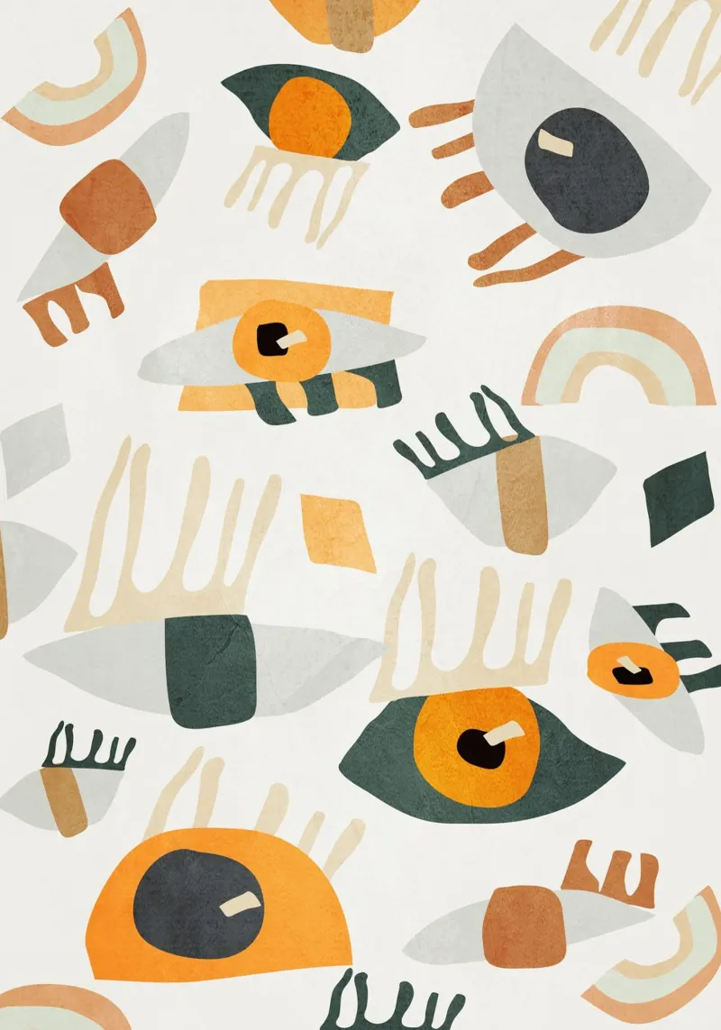 Abstracte kunst ogen hahnemühle van ThingDesign