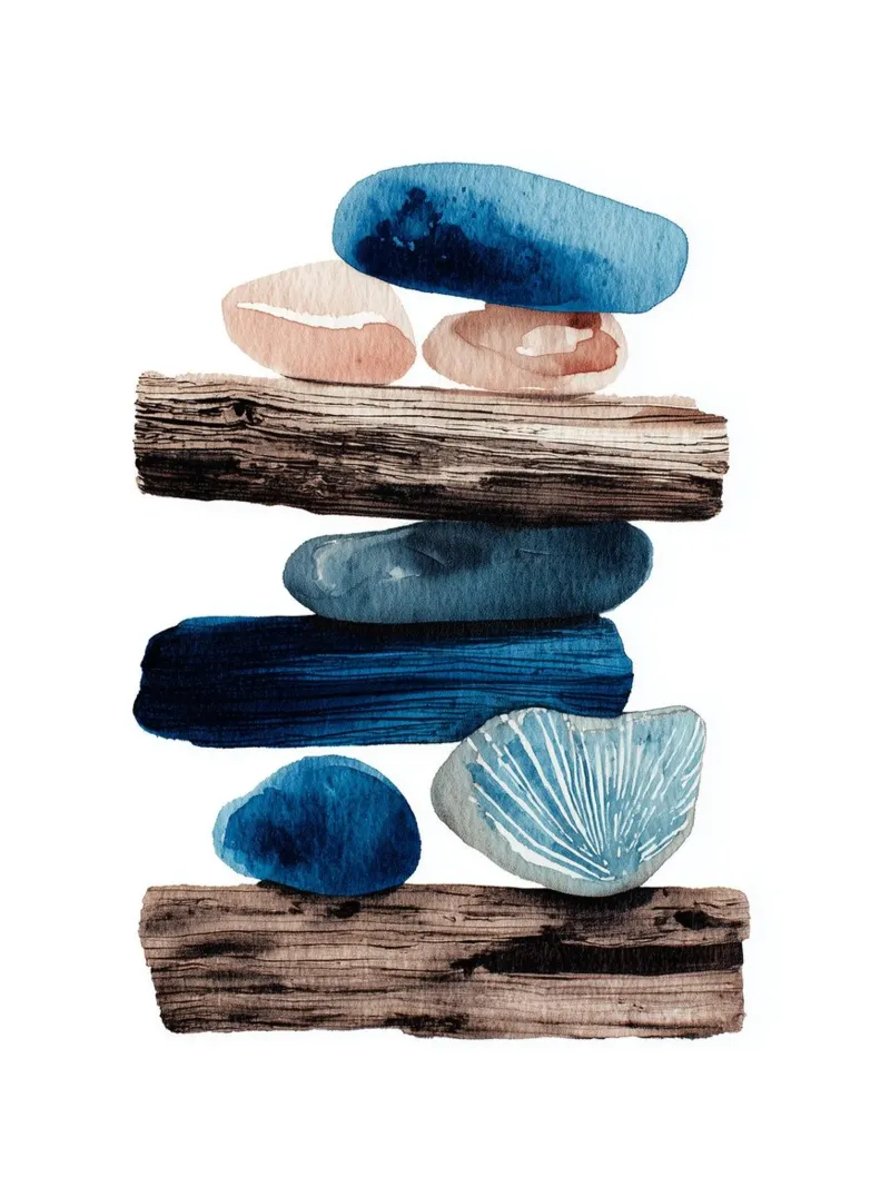 Tide Stack Hahnemühle von Luke Wilder Studio