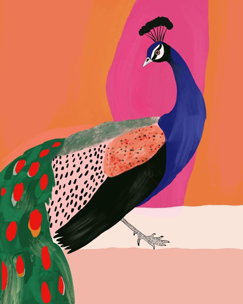 Beautiful Peacock poster by ArtsySesta