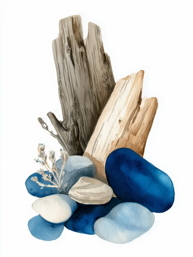 Coastal Keepsake canvas by Luke Wilder Studio