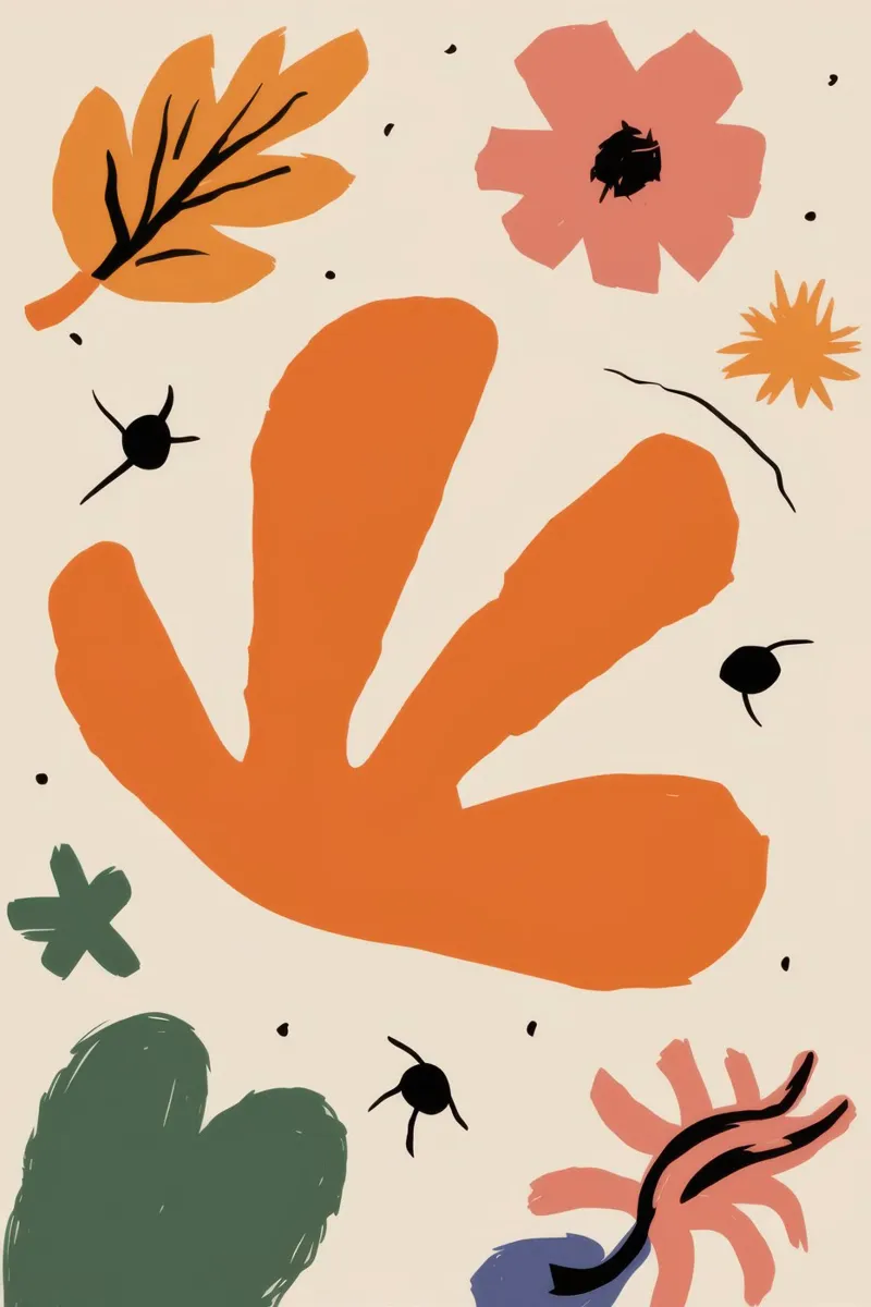 Herfstbladeren dans canvas met Baklijst van Irish Strokes