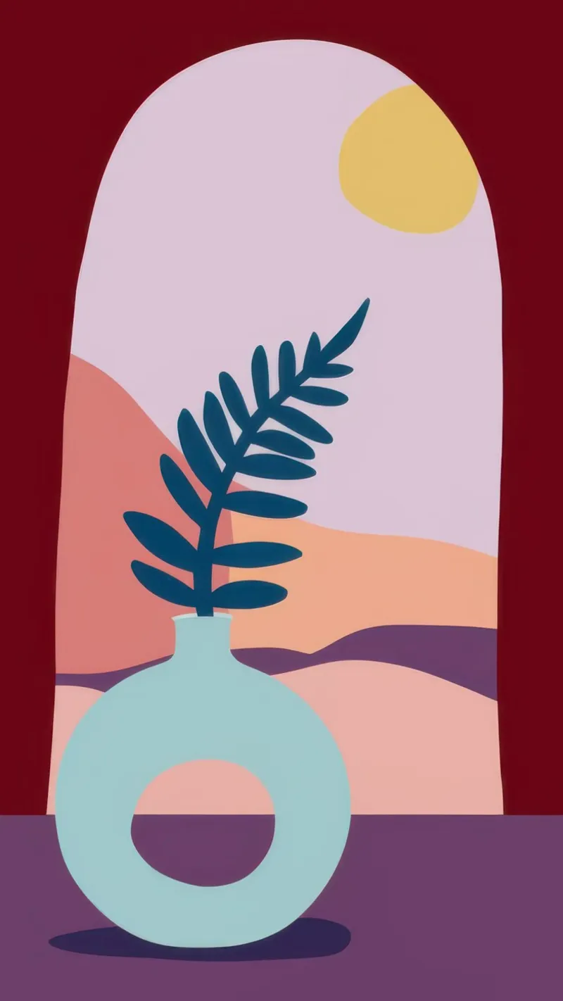 Felci a Archway poster con telaio in plastica da Irish Strokes