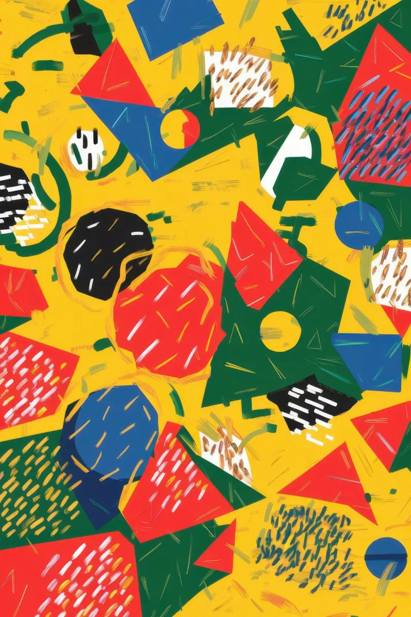 Caos astratto di frutta poster da Irish Strokes