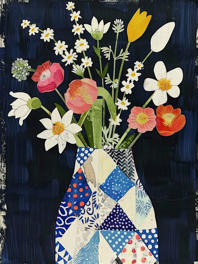 Fiori colorati poster con telaio in plastica da DaarbyN