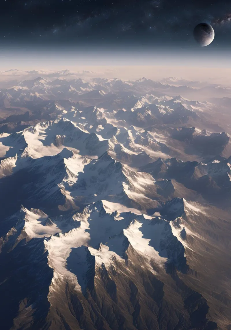 Die Berge von oben poster da Poster Dreams