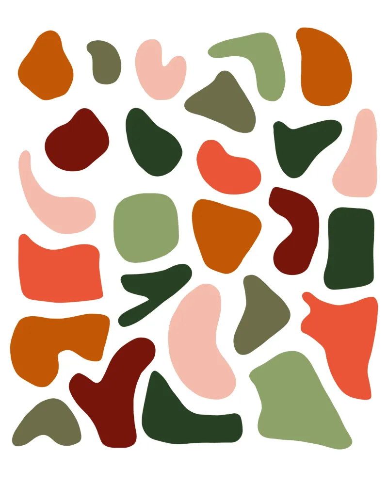 Pastel pattern mid century pellicola backlit da BAINAI
