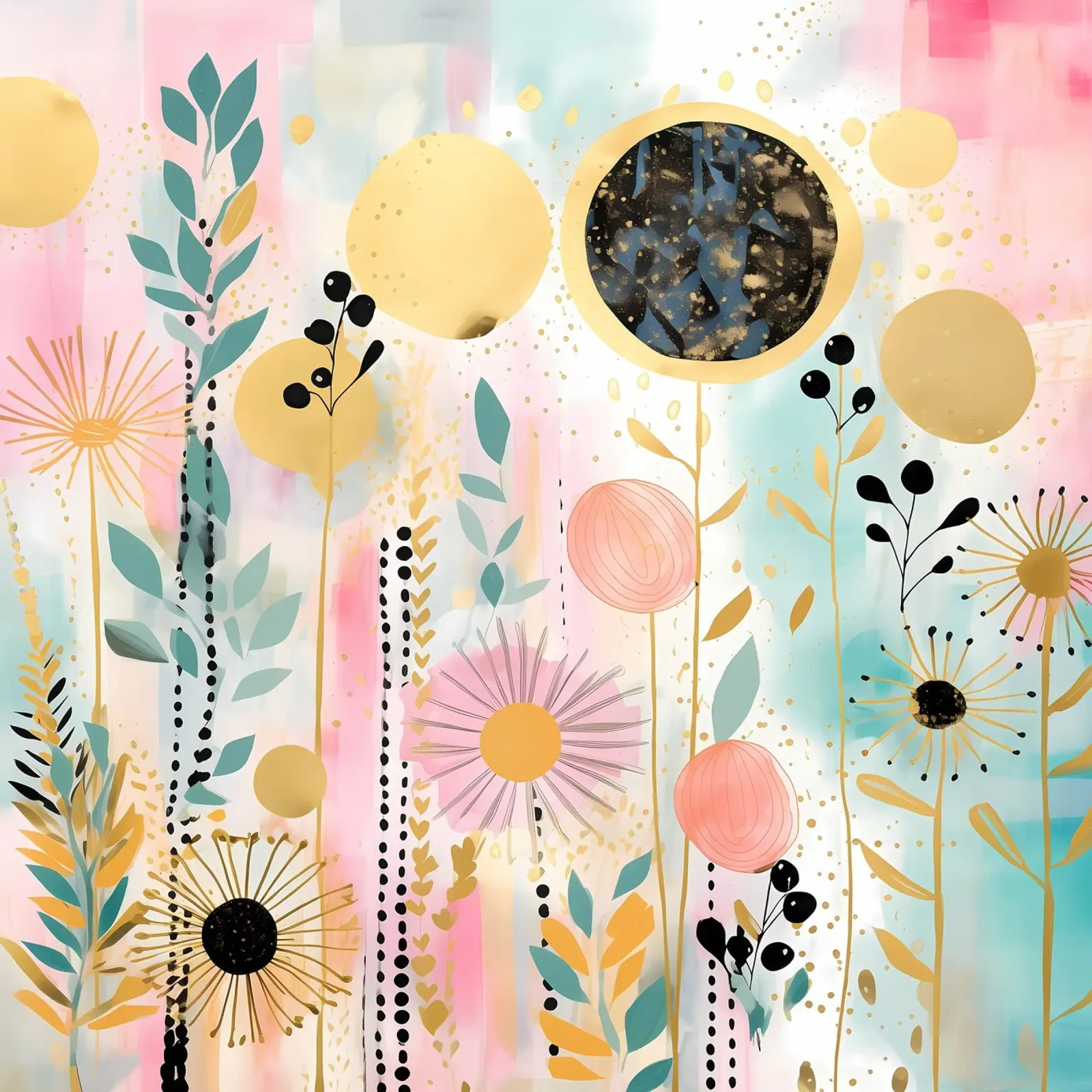 Boho Abstract 7 canvas by Yaso Design Boho & Botanic