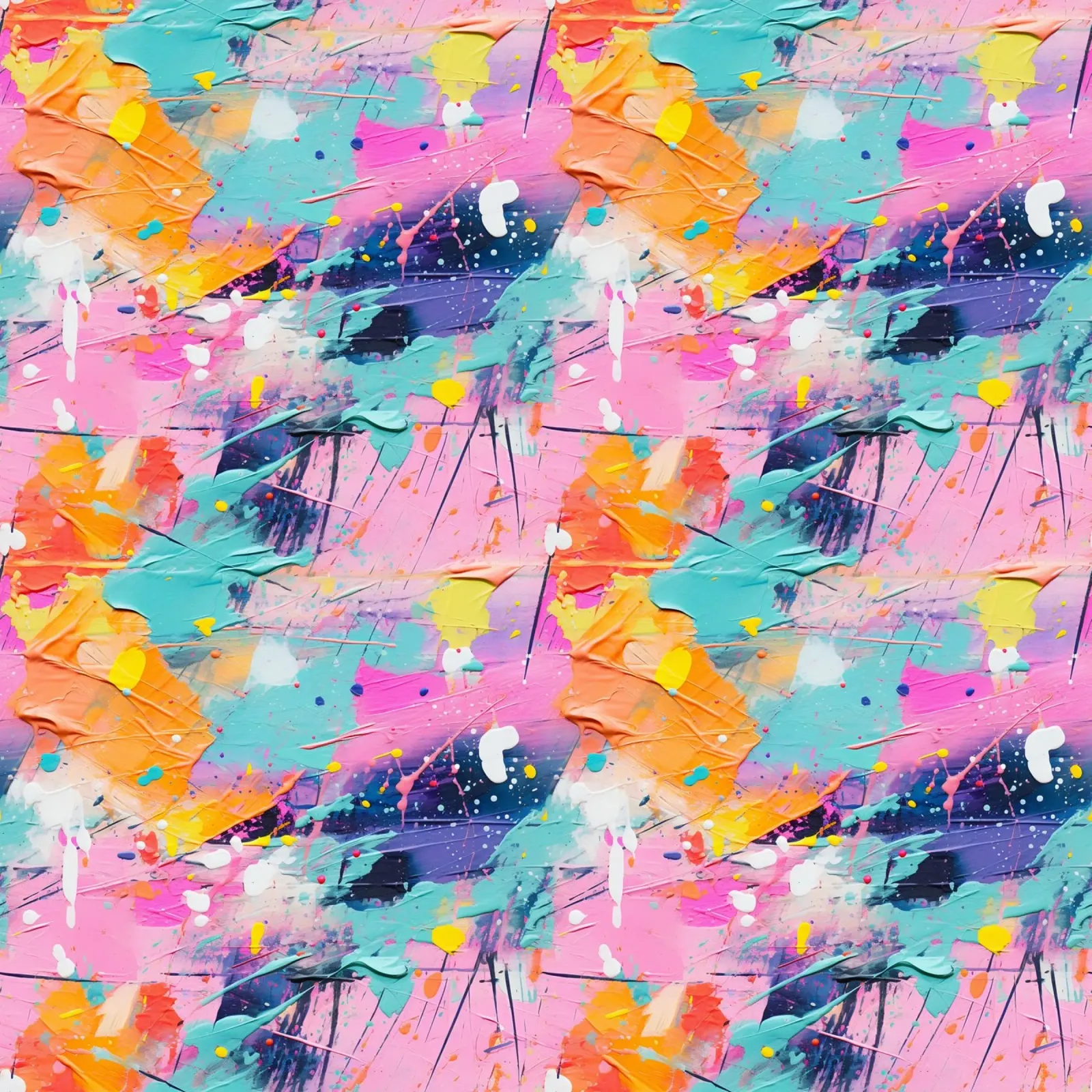 Paint Splatter Malerei Pinselstriche 5 Poster von Yaso Design Paint