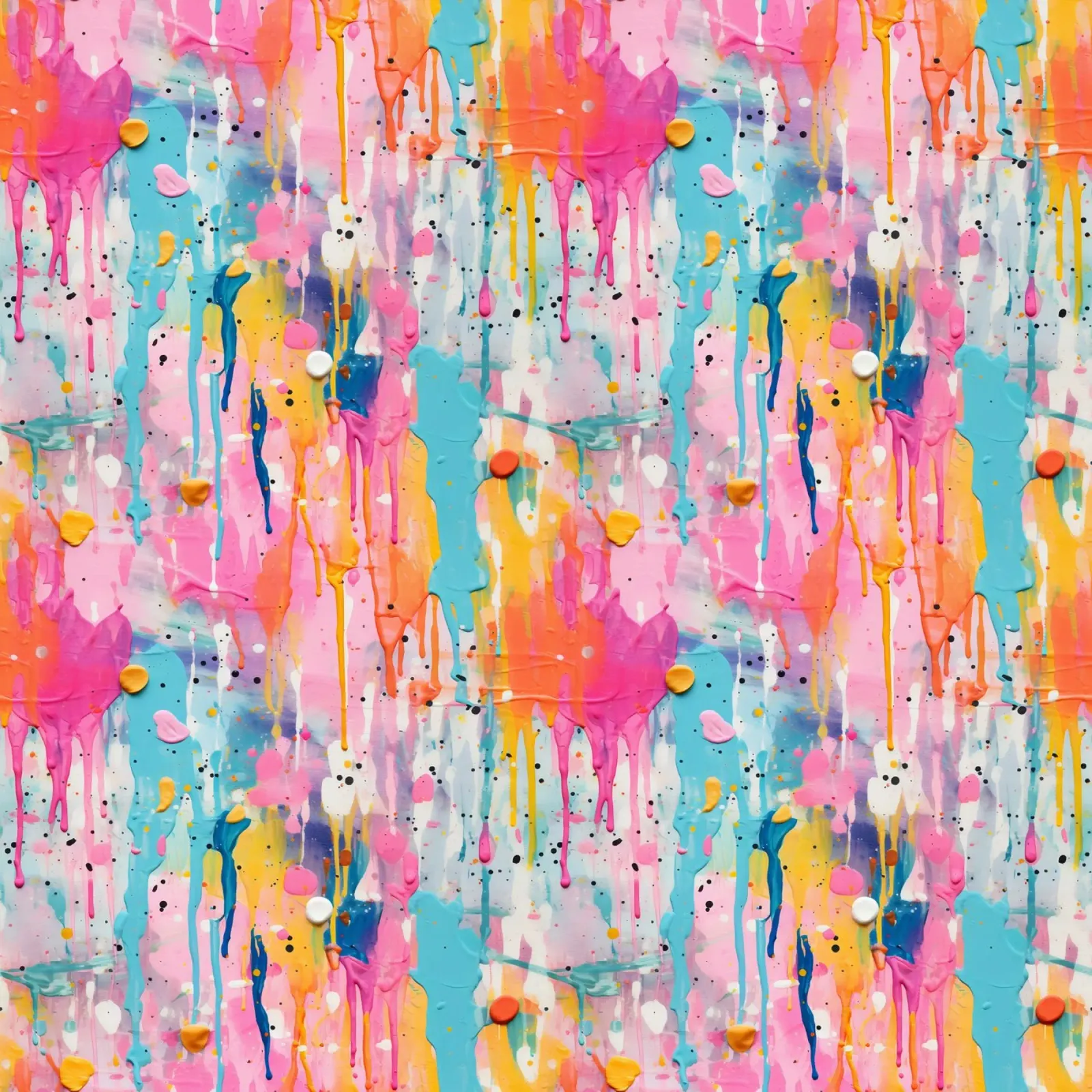 Paint Splatter Malerei Pinselstriche 9 Leinwand mit Schattenfugenrahmen von Yaso Design Paint