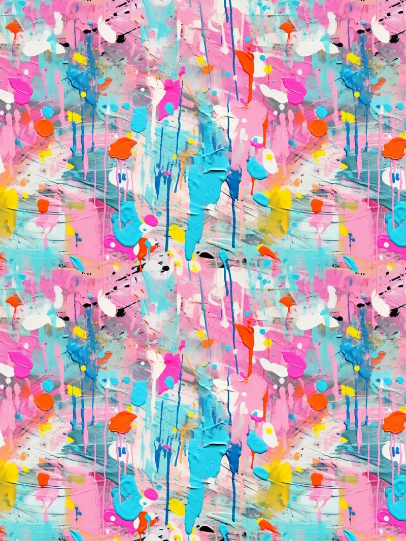 Paint Splatter Malerei Pinselstriche 1a Poster von Yaso Design Paint