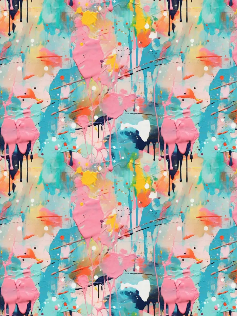 Paint Splatter Malerei Pinselstriche 4a Poster von Yaso Design Paint