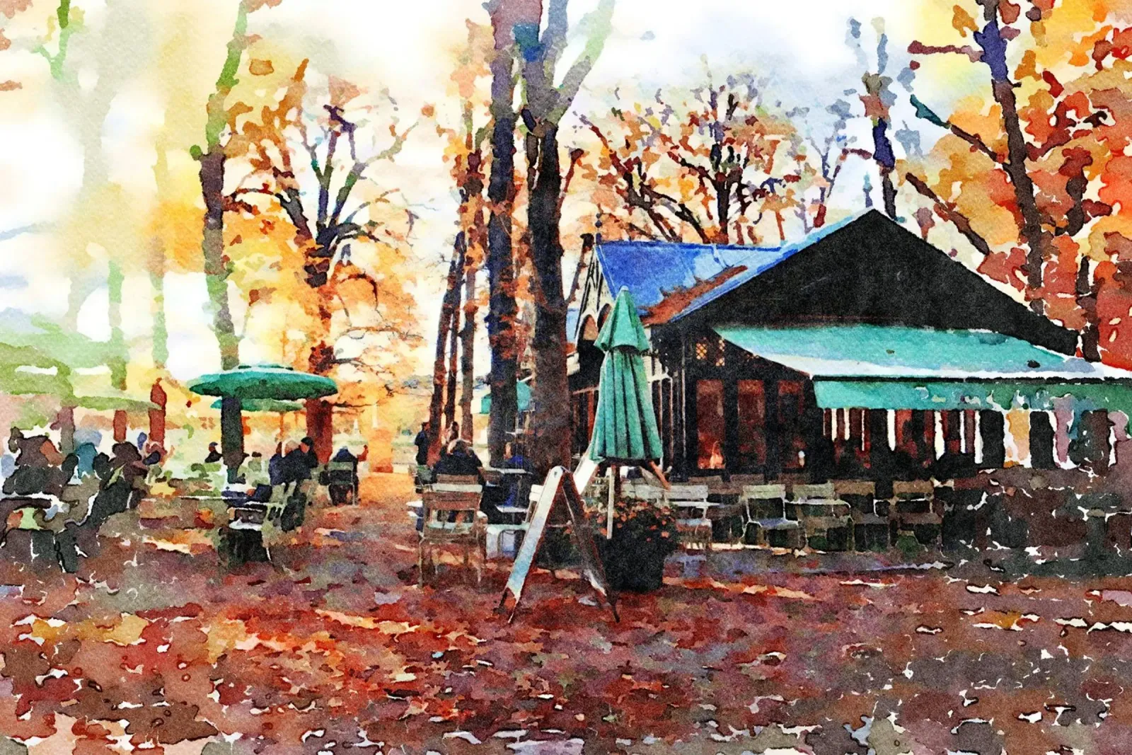 A Parigi poster con telaio in alluminio da Massimo Frascogna
