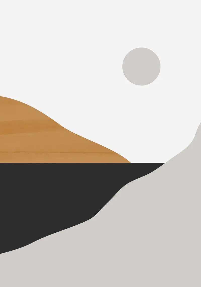 Paesaggio d'arte minimale 3 plexiglass da ThingDesign