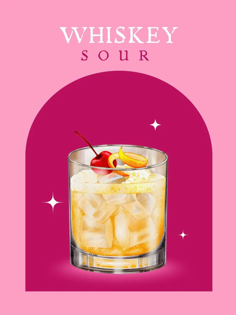 SOUR DI WHISKEY poster con telaio in alluminio da ArtDesign by KBK