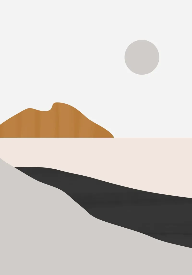 Minimal Art Landscape 3 hahnemühle by ThingDesign
