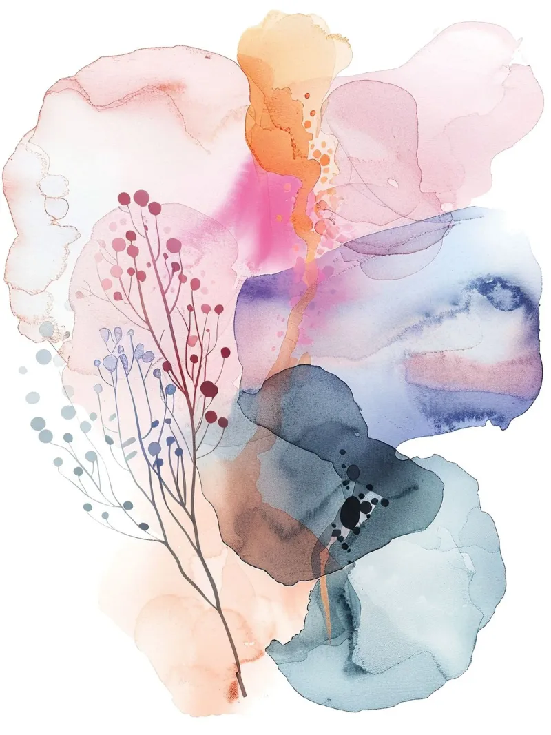 Boho Astratto 4a poster da Yaso Design Boho & Botanic
