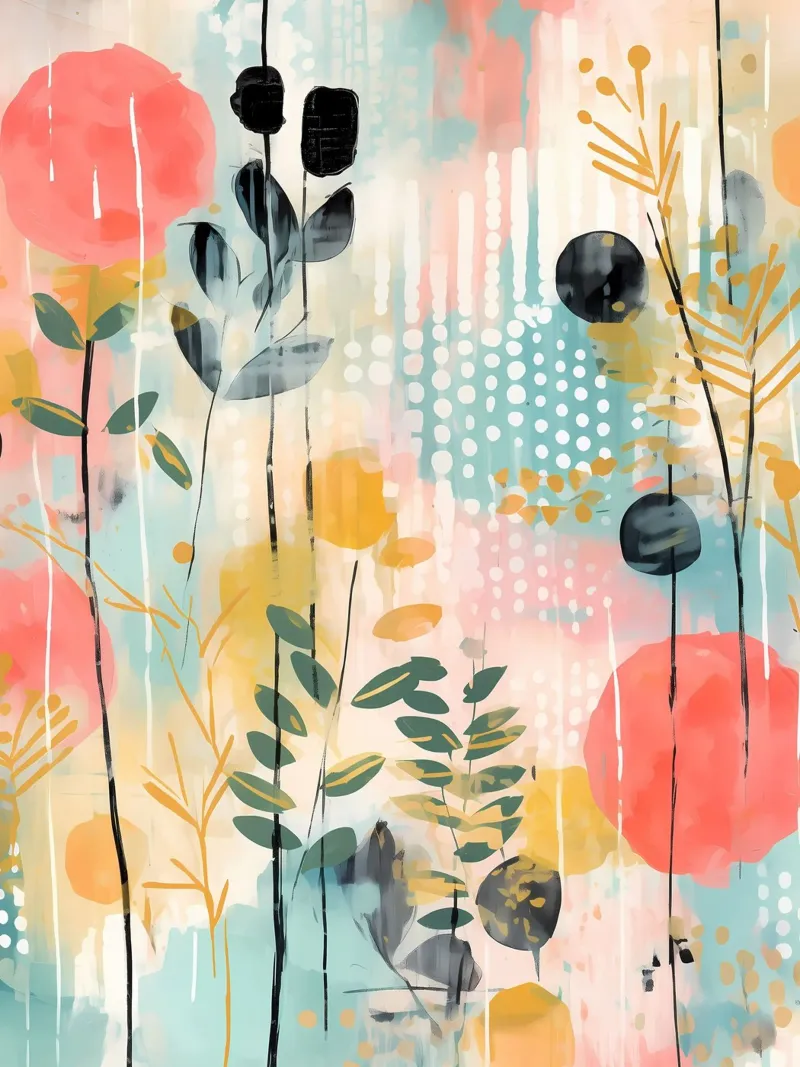 Boho Astratto 12a poster da Yaso Design Boho & Botanic