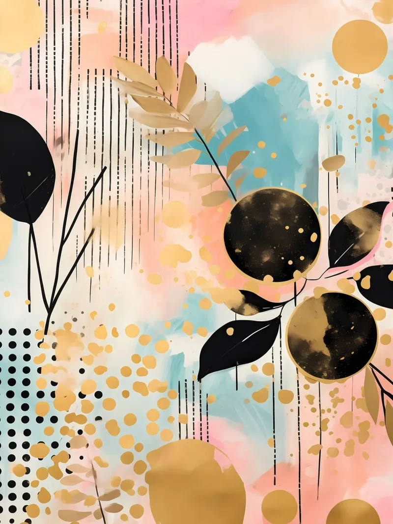 Boho Abstract 13a canvas by Yaso Design Boho & Botanic