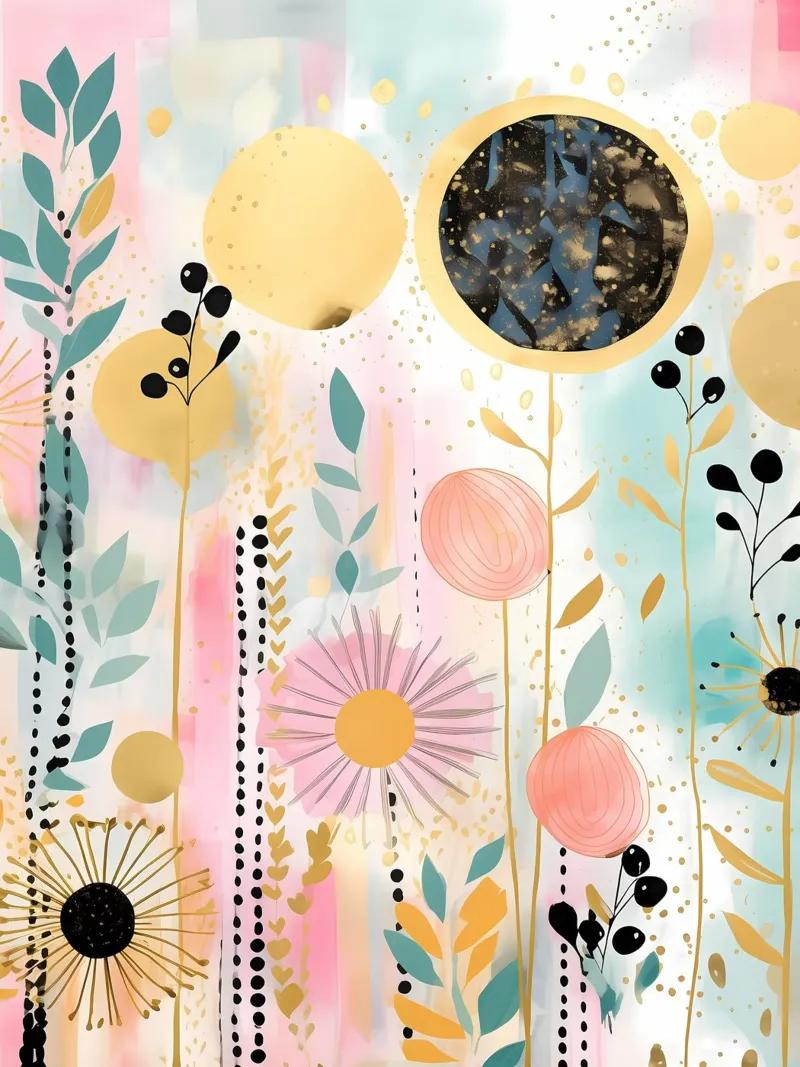 Boho Astratto 17a poster da Yaso Design Boho & Botanic
