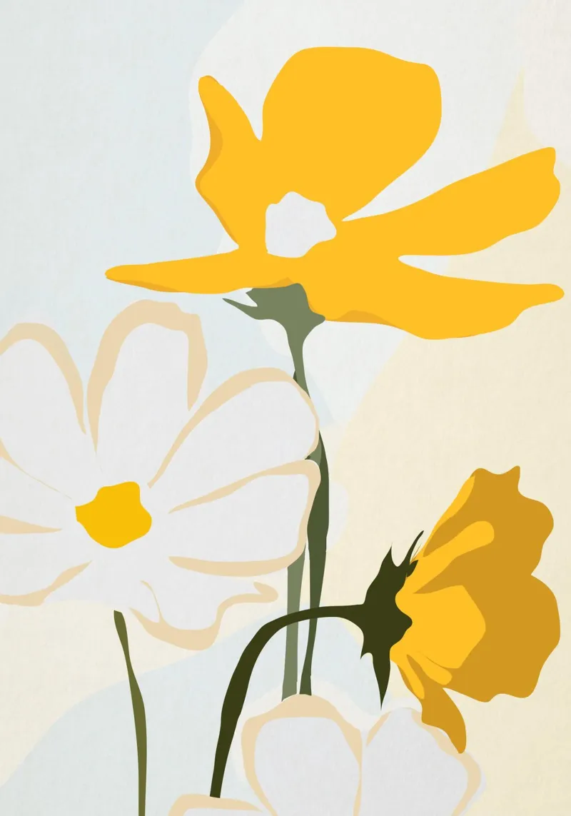 fiori gialli pellicola backlit da ThingDesign