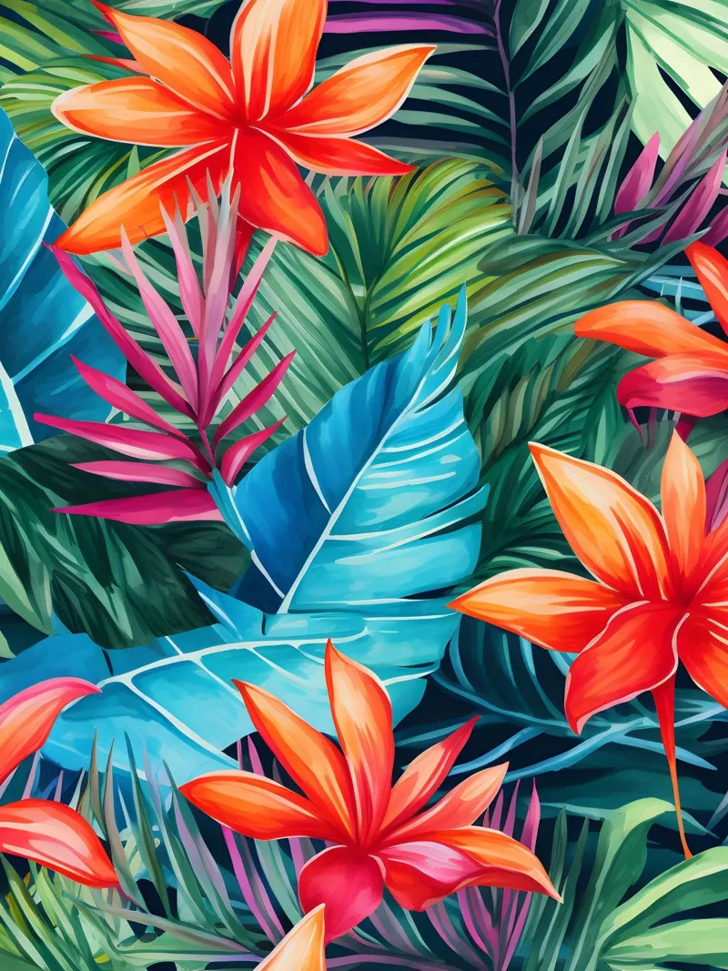 Modello tropicale 9 poster da Yaso Design Boho & Botanic