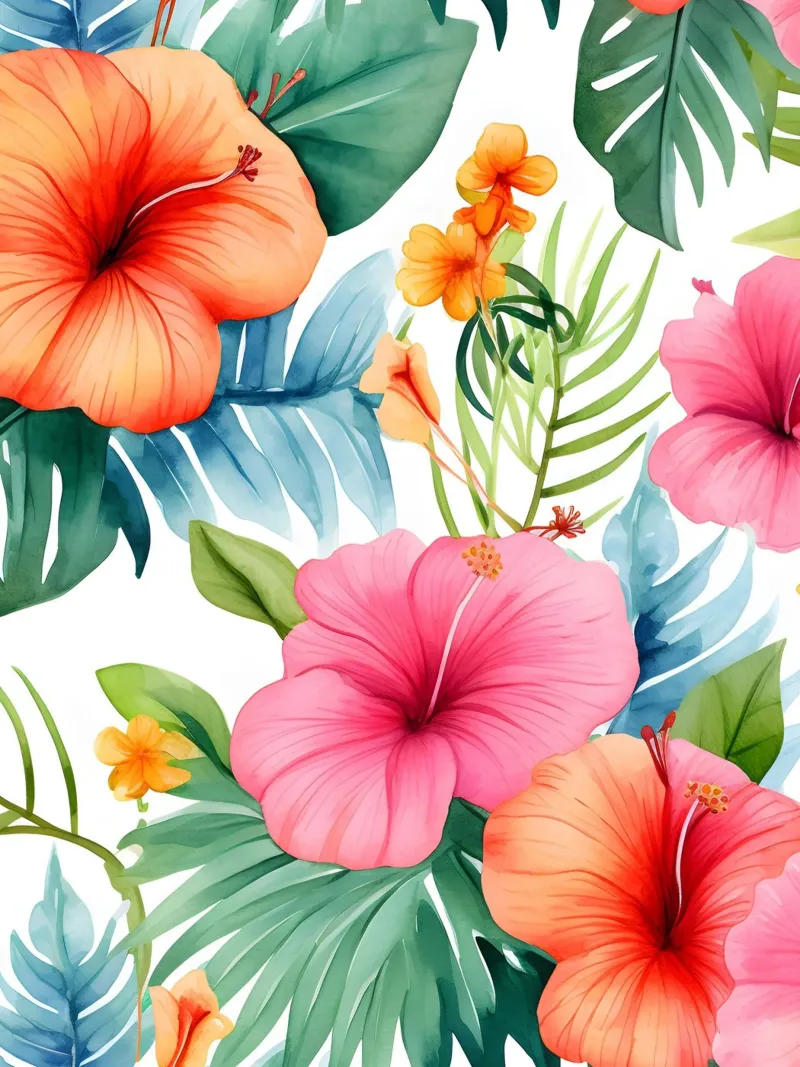 Modello tropicale 13 poster con telaio in plastica da Yaso Design Boho & Botanic