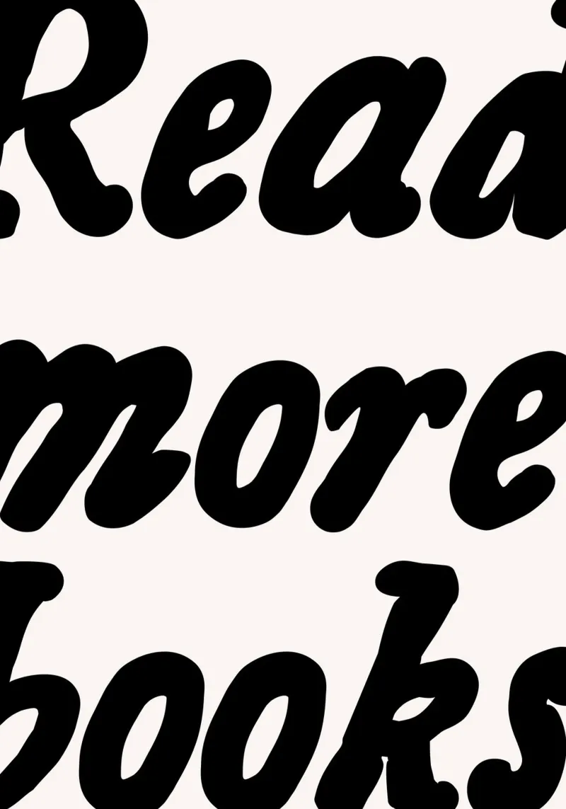 Leer más Libros Retro Typography Art Print poster de vintagepod