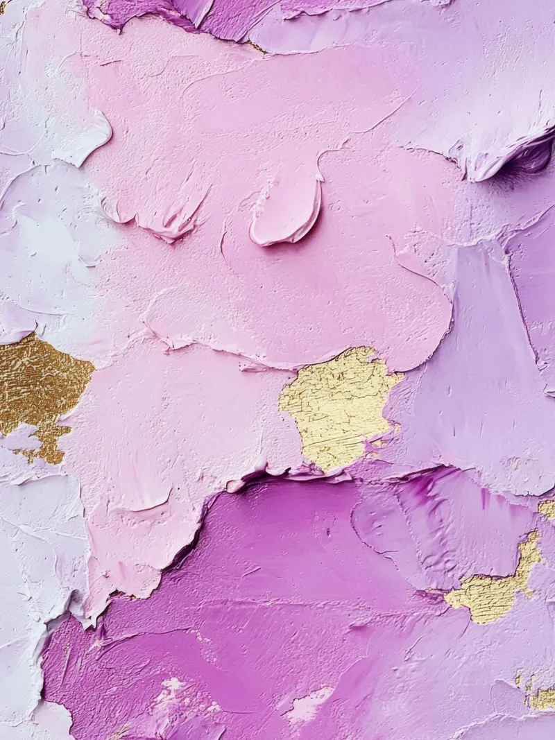 Paint Splatter Malerei Pinselstriche Lilac 3 Poster von Yaso Design Paint