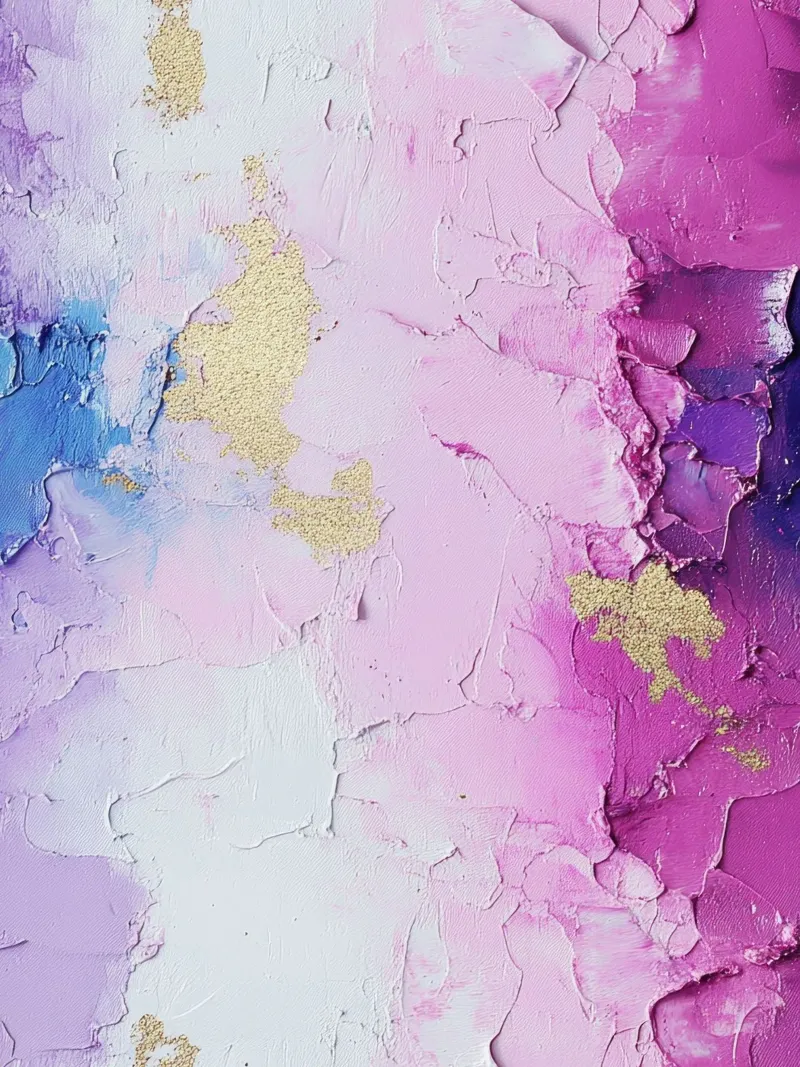 Paint Splatter Malerei Pinselstriche Lilac 12 Poster von Yaso Design Paint