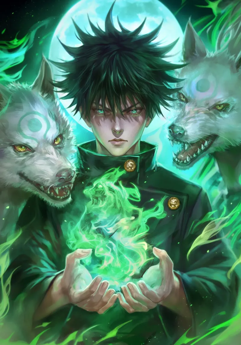 Jujutsu Kaisen poster con telaio in plastica da Fleur de Lys