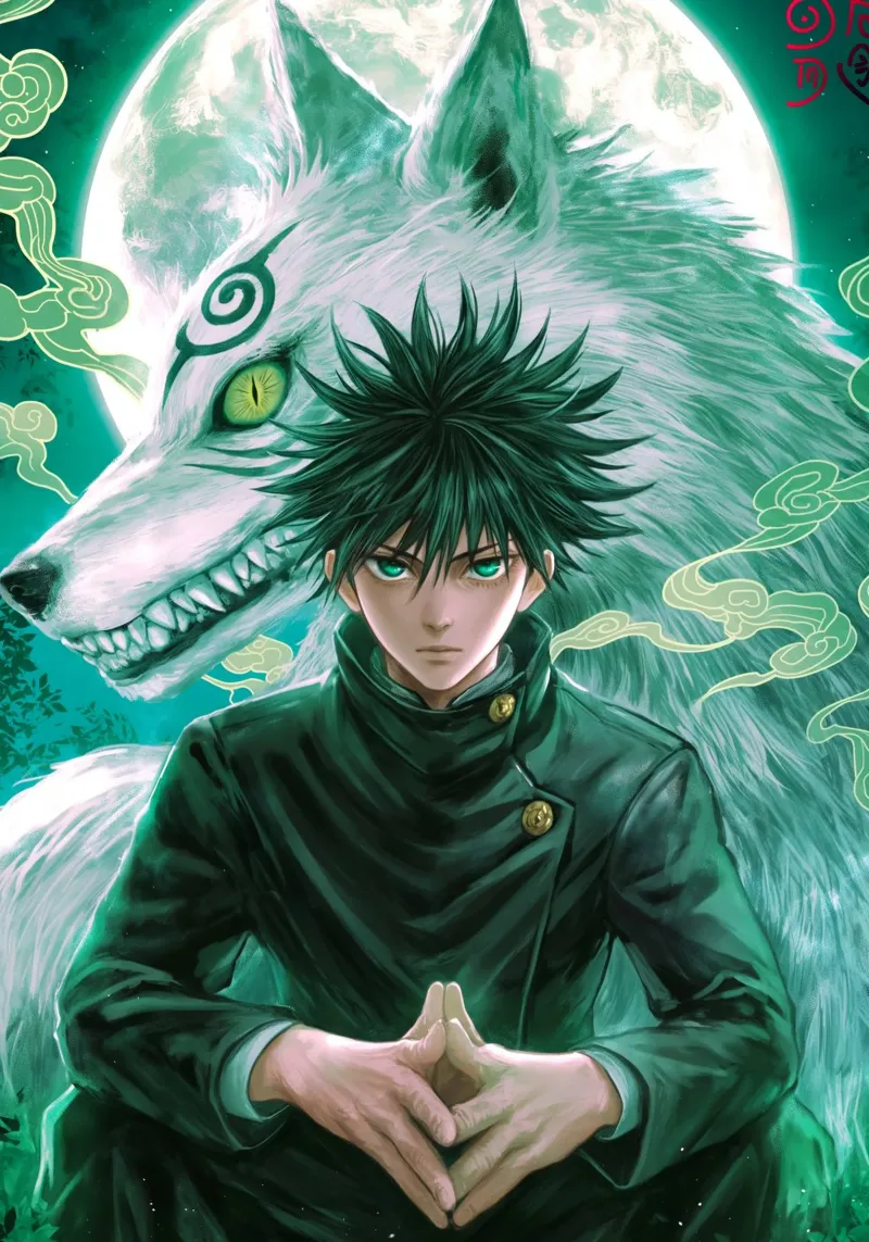 Jujutsu Kaisen poster con telaio in alluminio da Fleur de Lys