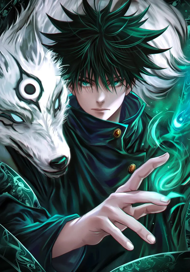 Jujutsu Kaisen poster con telaio in legno da Fleur de Lys