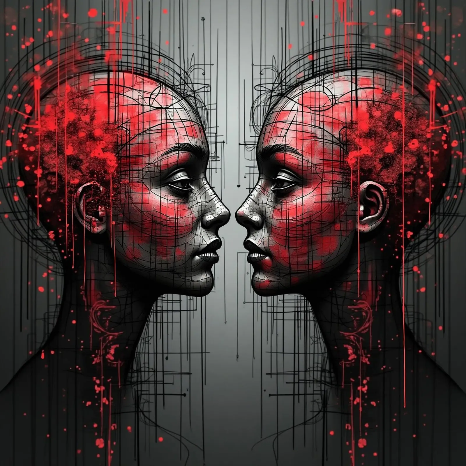 Immagine_specchio_rosso_5 pellicola backlit da AI-Portraits by LK