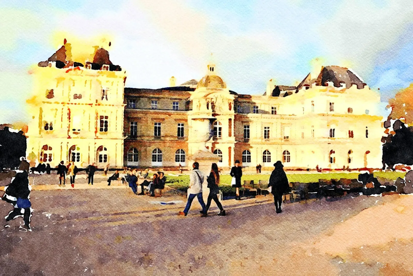A Parigi poster con telaio in alluminio da Massimo Frascogna