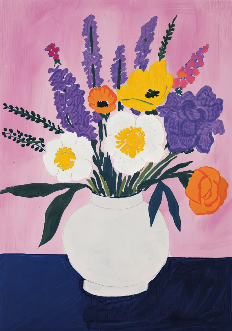 Mix floreale luminoso poster da DaarbyN