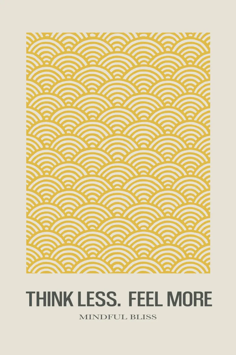 Mindful Bliss - Onde gialle poster da SMPLE