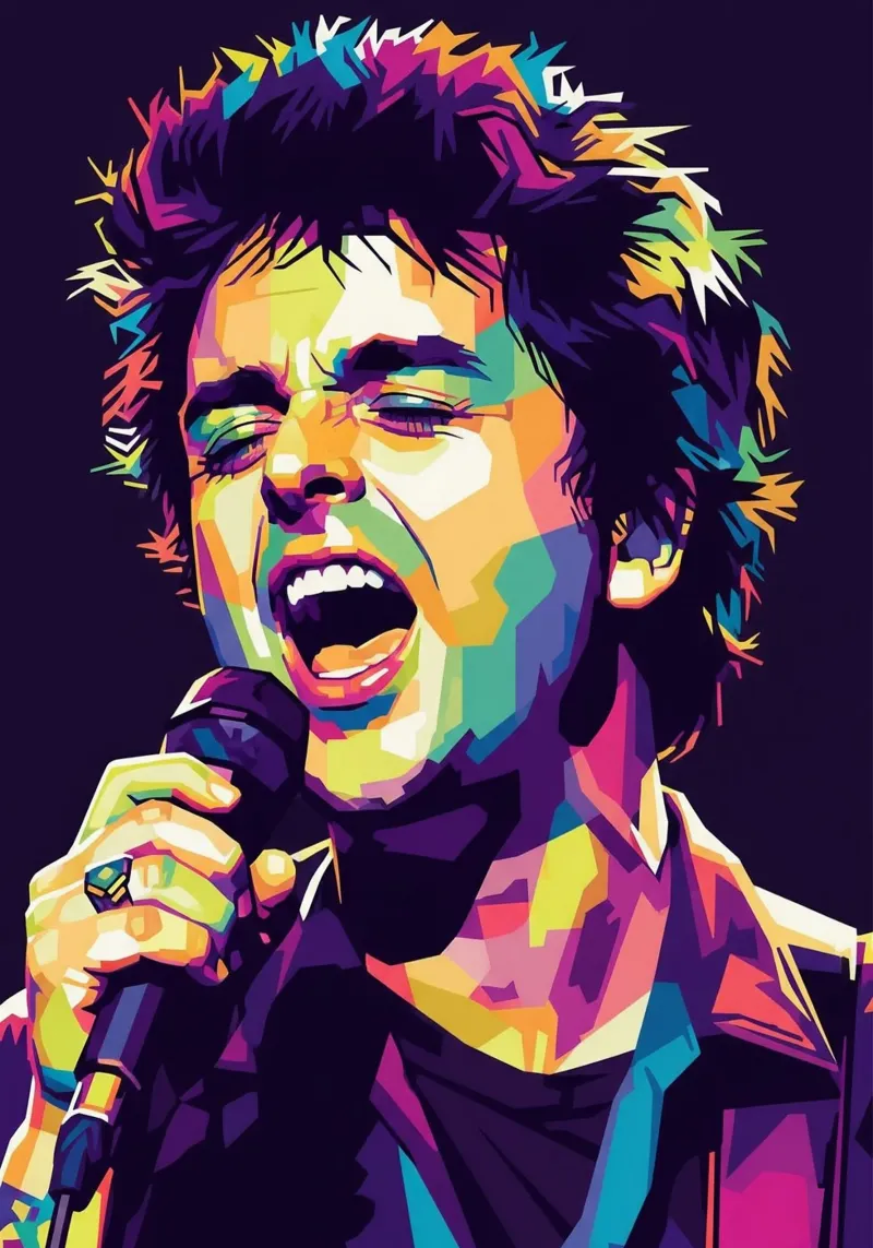 Billie Joe Armstrong - Green Day #6 poster da Hantamrata