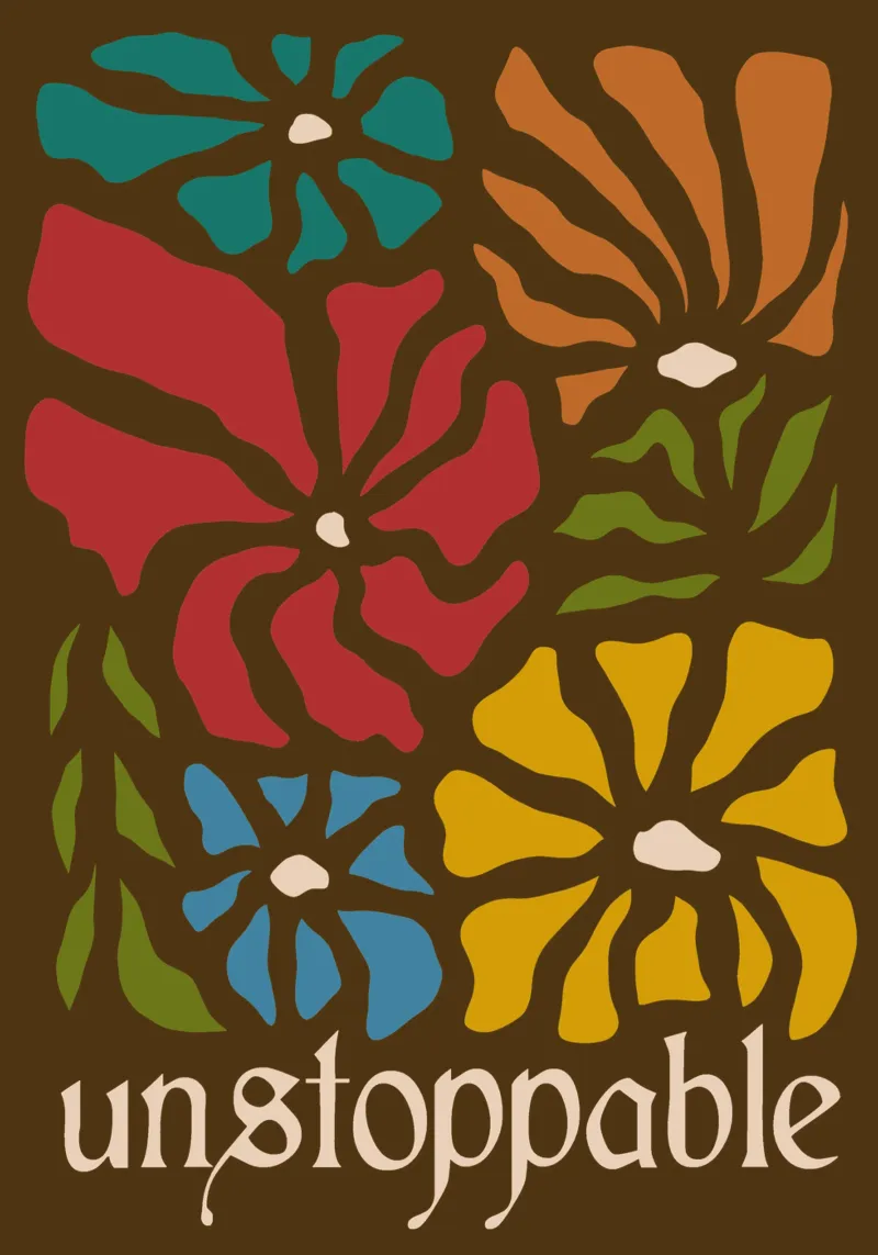 Unstoppable Autumn vibes flowers plexiglass da TijanaArtStudio88