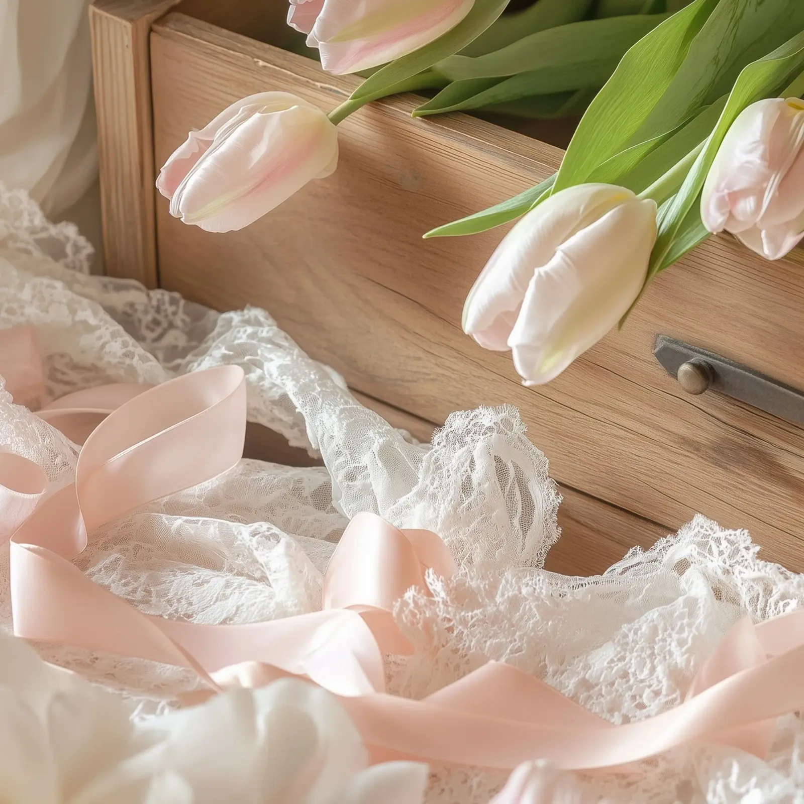 Sussurri in rosa poster con telaio in plastica da StillVibe Home