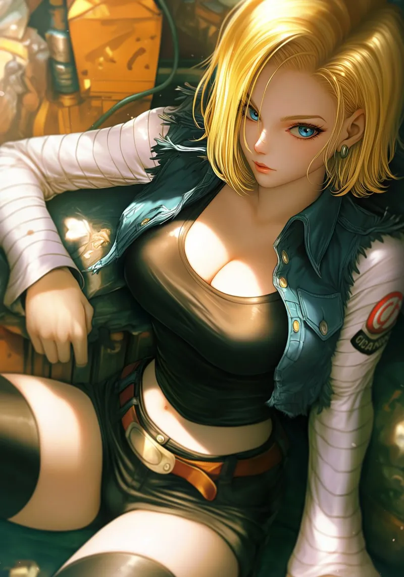 Android 18 Dragon Ball poster da Fleur de Lys