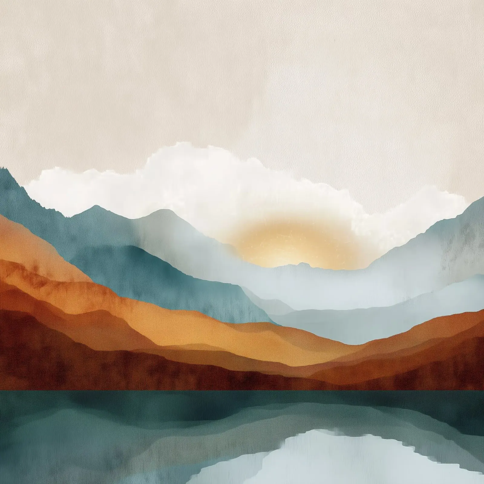 Whispers of Dawn - A Lake Among the Peaks plexiglass da Dune