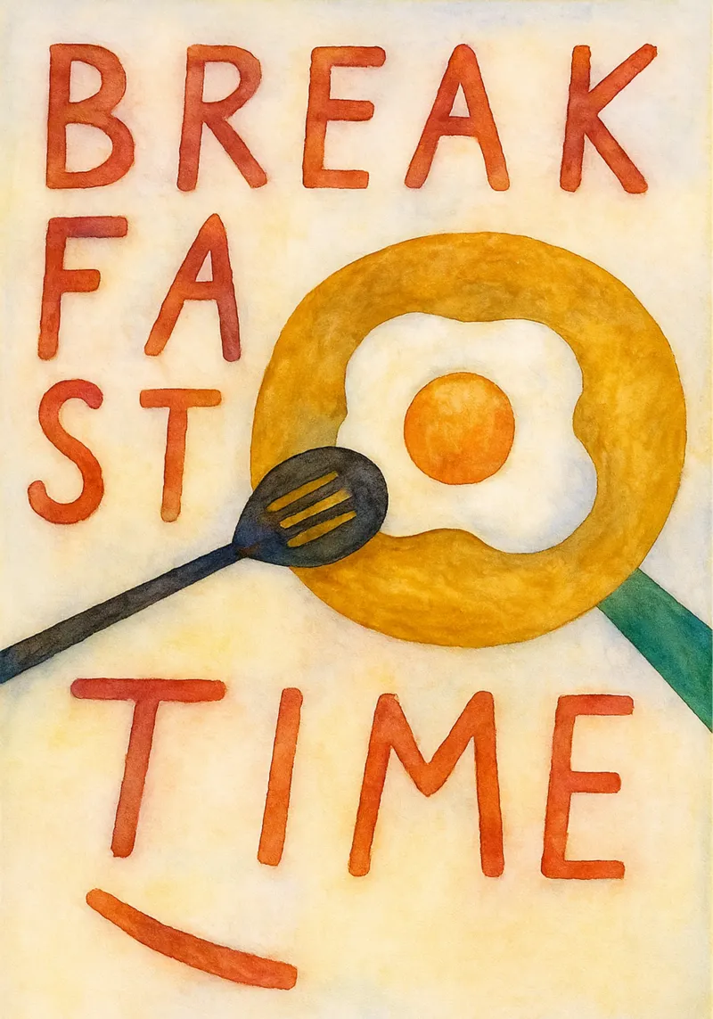 break fast time poster by bonangroads