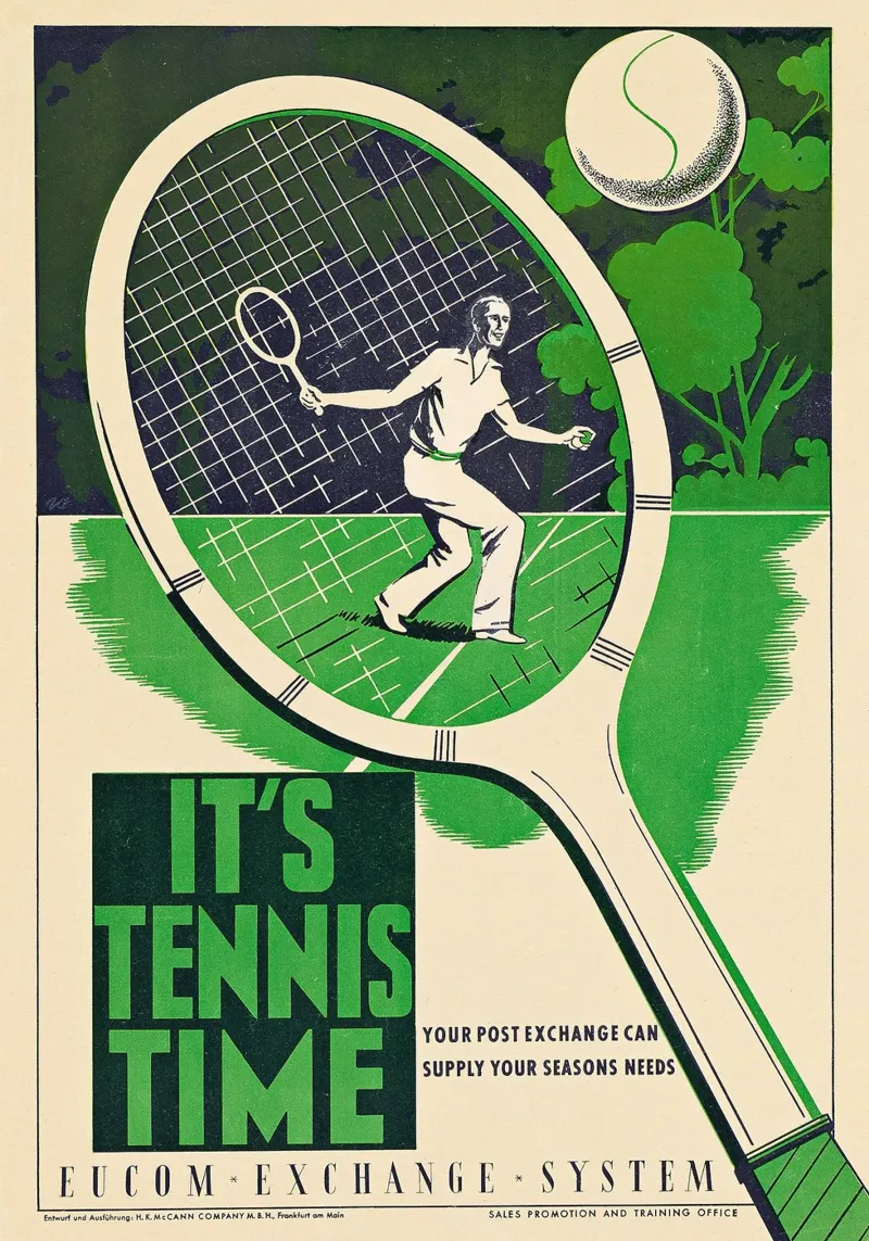 Collezionare tennis d'epoca poster da aijanurmine