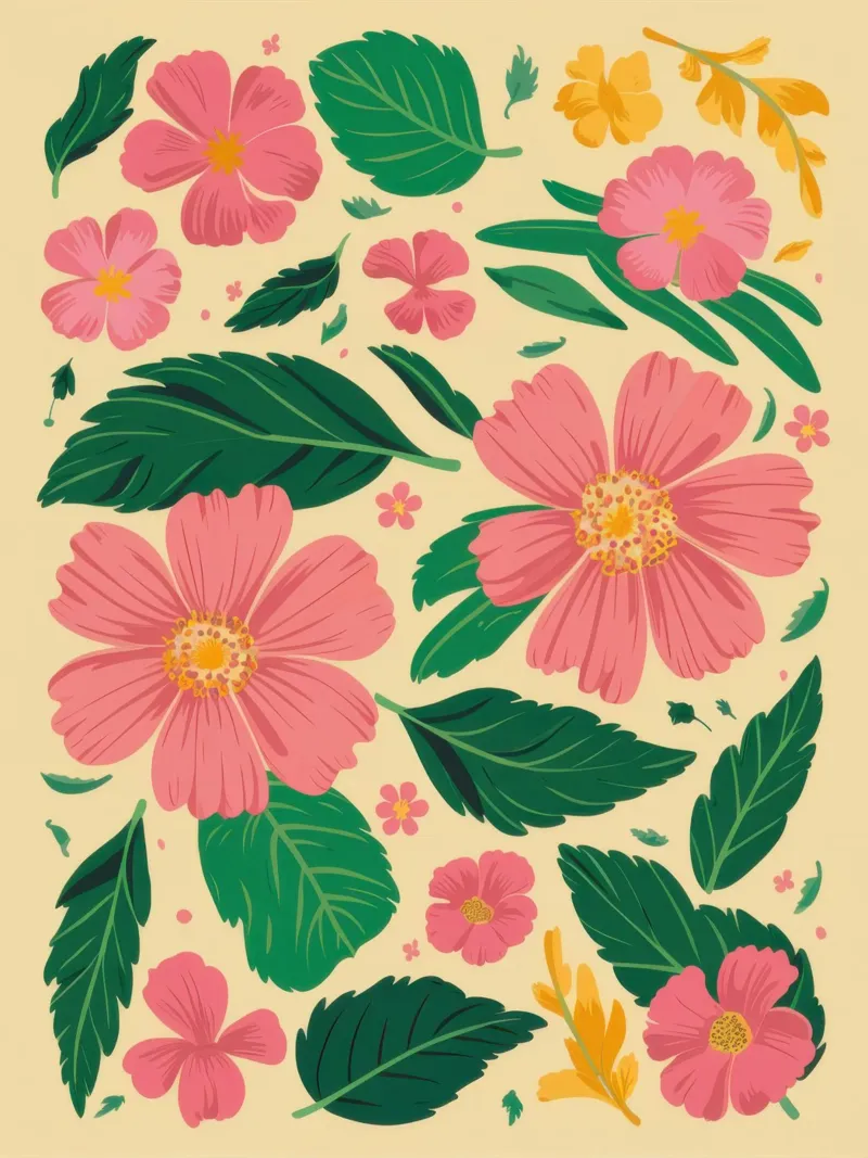 Cosmo rosa semplice poster con telaio in legno da Irish Strokes