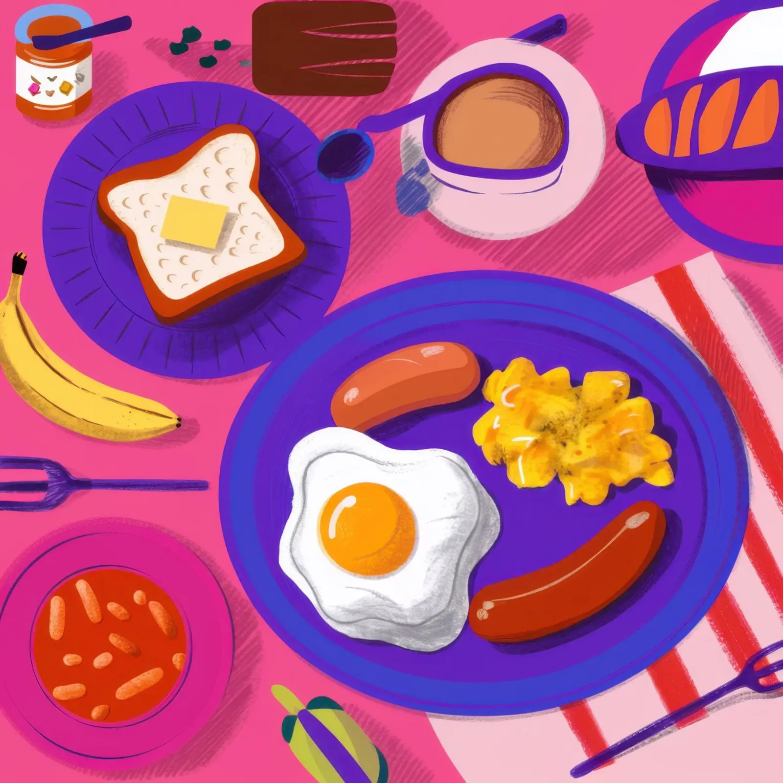 Colazione inglese completa poster da Irish Strokes