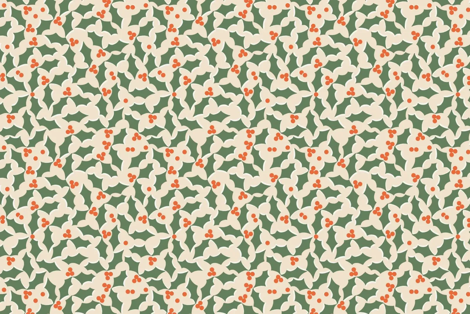 Christmas Pattern No 39 poster con telaio in alluminio da treechild