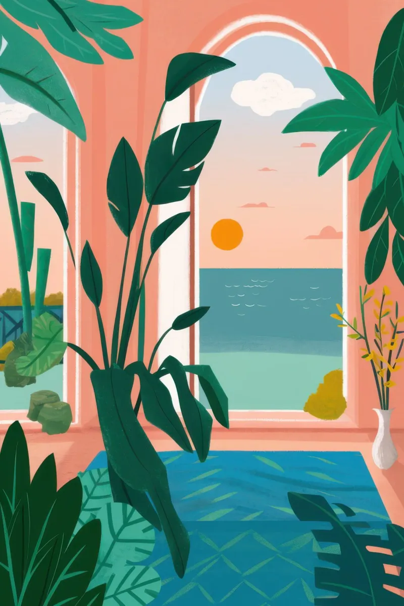 Arco di accesso all'oceano poster con telaio in legno da Irish Strokes