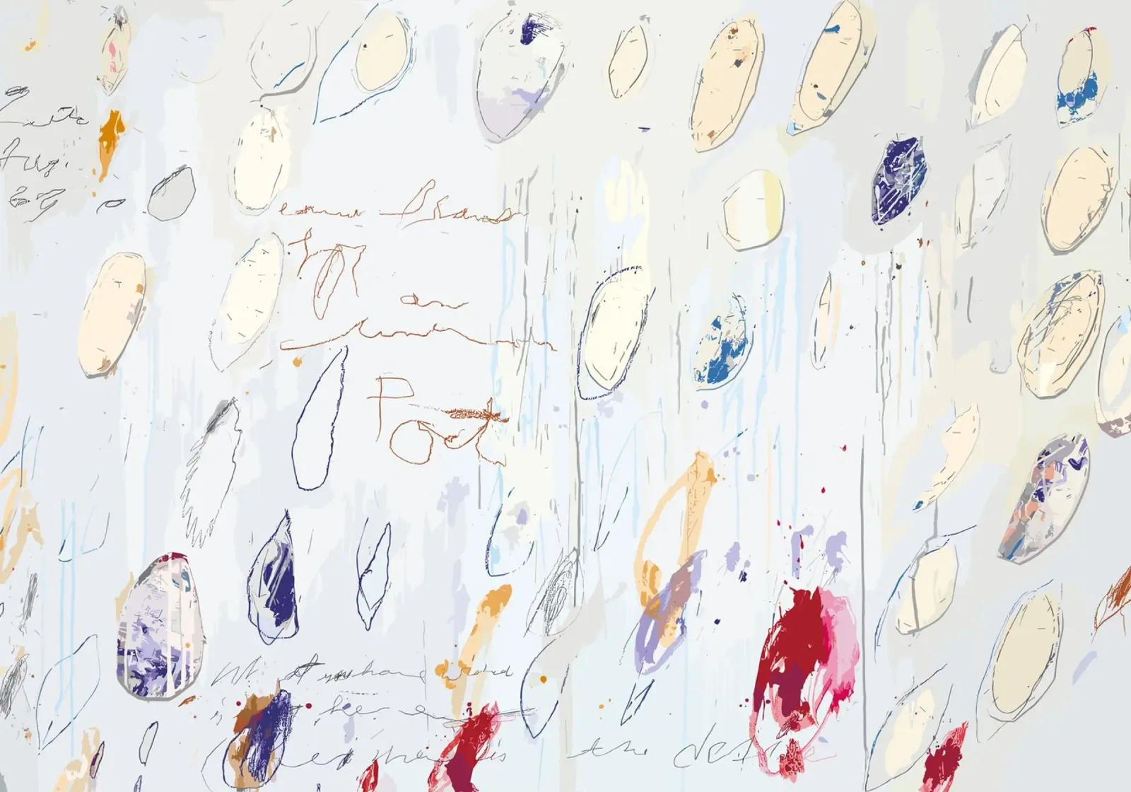 Cy Twombly 1928-2011 poster con telaio in alluminio da coley